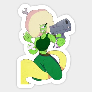 Gun Girl Speck Sticker